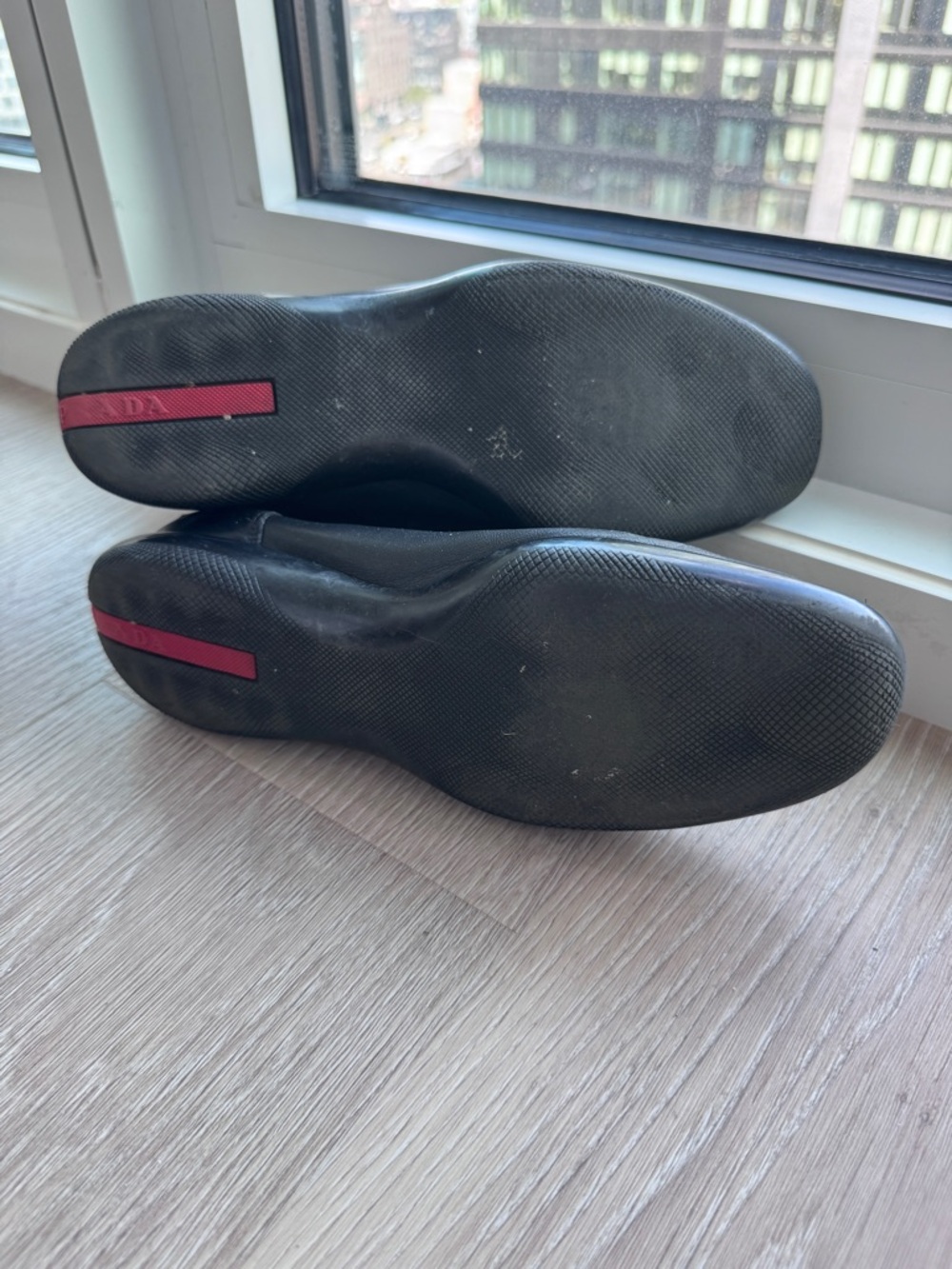 PRADA Sport Line Black Chelsea Boots in Nero sz 38 - Picture 8 of 9